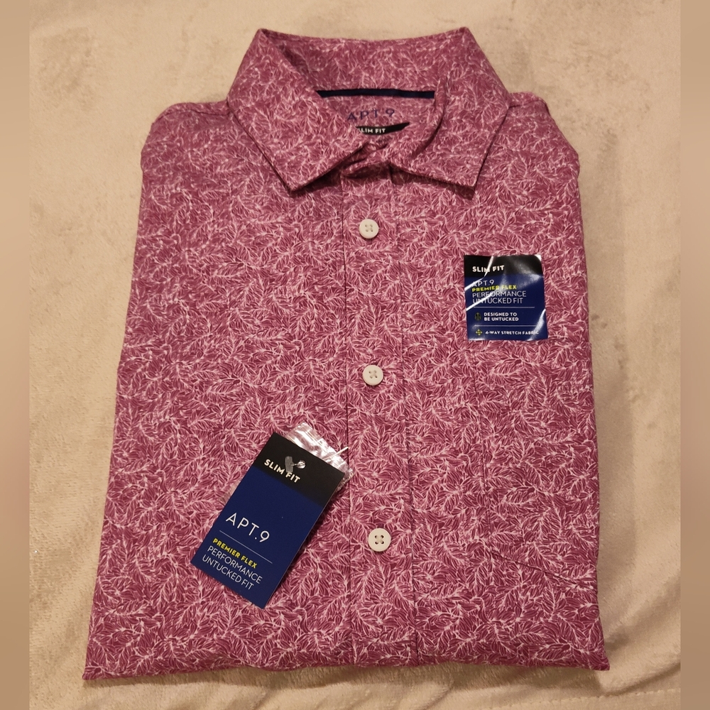 NWT! Apt. 9 Collared Button Down Blouse Sz Medium